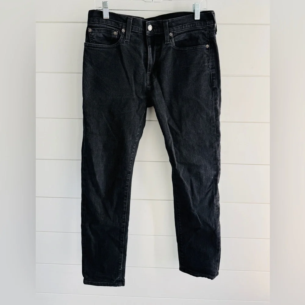 Mens J. Crew Men's Blavk Denim Slim Jeans, 32x30